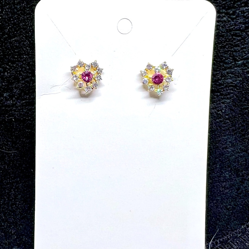 Heart Crystal Earrings